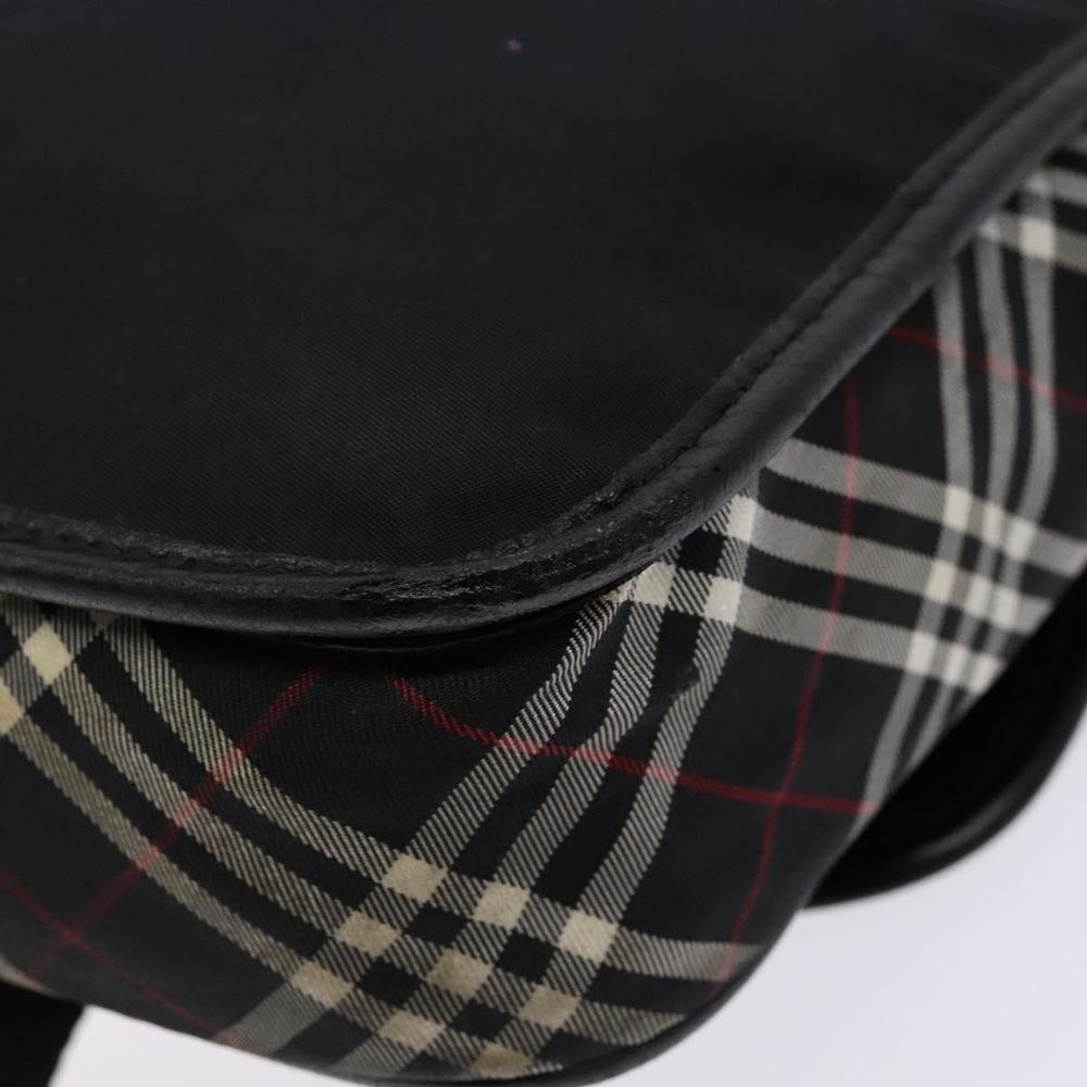 BURBERRY Black Label Shoulder Bag Nylon Black Silver Auth bs28327 - Picture 16 of 16